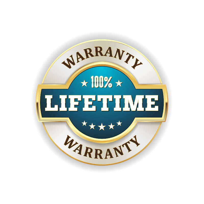 Lifetime warranty on motor