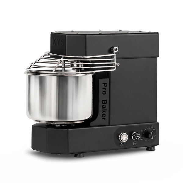 KYS Pro Baker 5 spiral mixer in black – front product view